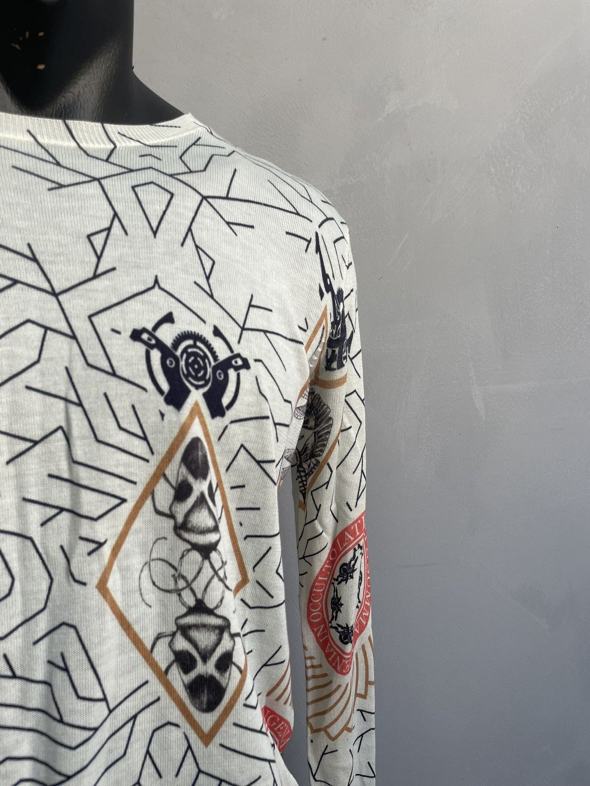 Diesel New Diesel black gold tattoo long sleeve sweater y2k hype Size US S / EU 44-46 / 1 - 3 Thumbnail