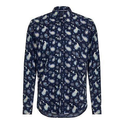 Merc Merc London Paisley Navy Shirt In Perfect Condition Size S-M Size US S / EU 44-46 / 1 - 2 Thumbnail