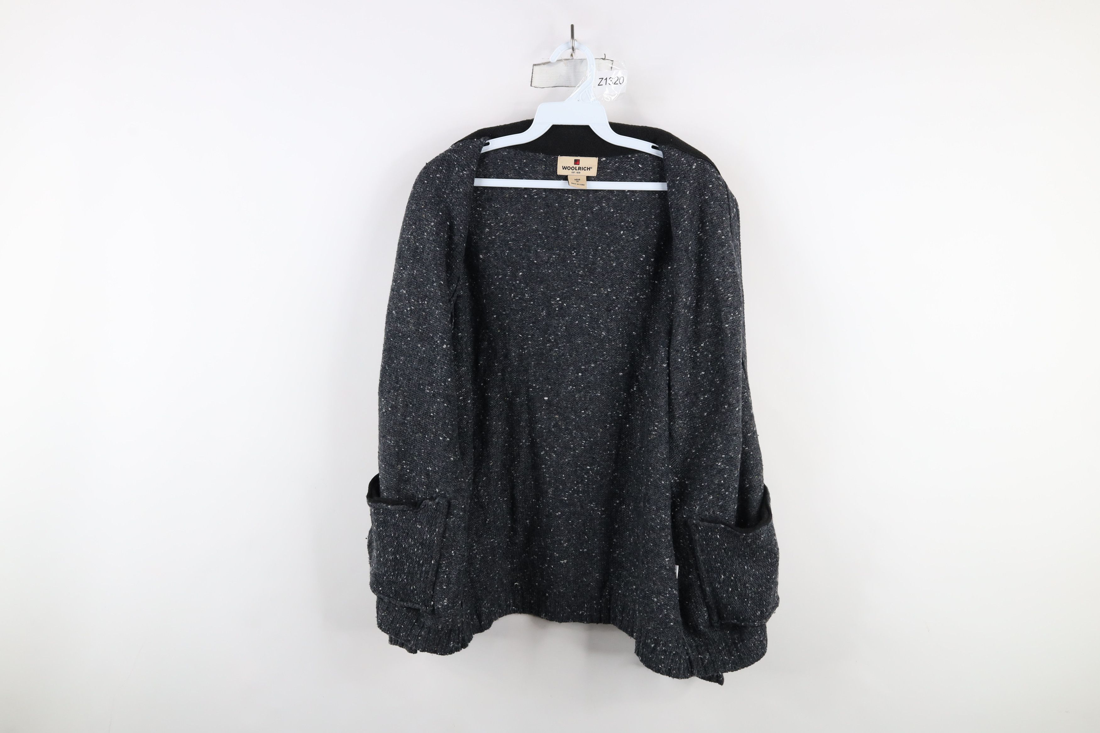 Vintage × Woolrich Woolen Mills Vintage 90s Woolrich Fleck Wool Blend Knit Full Zip Sweater Size US M / EU 48-50 / 2 - 7 Thumbnail
