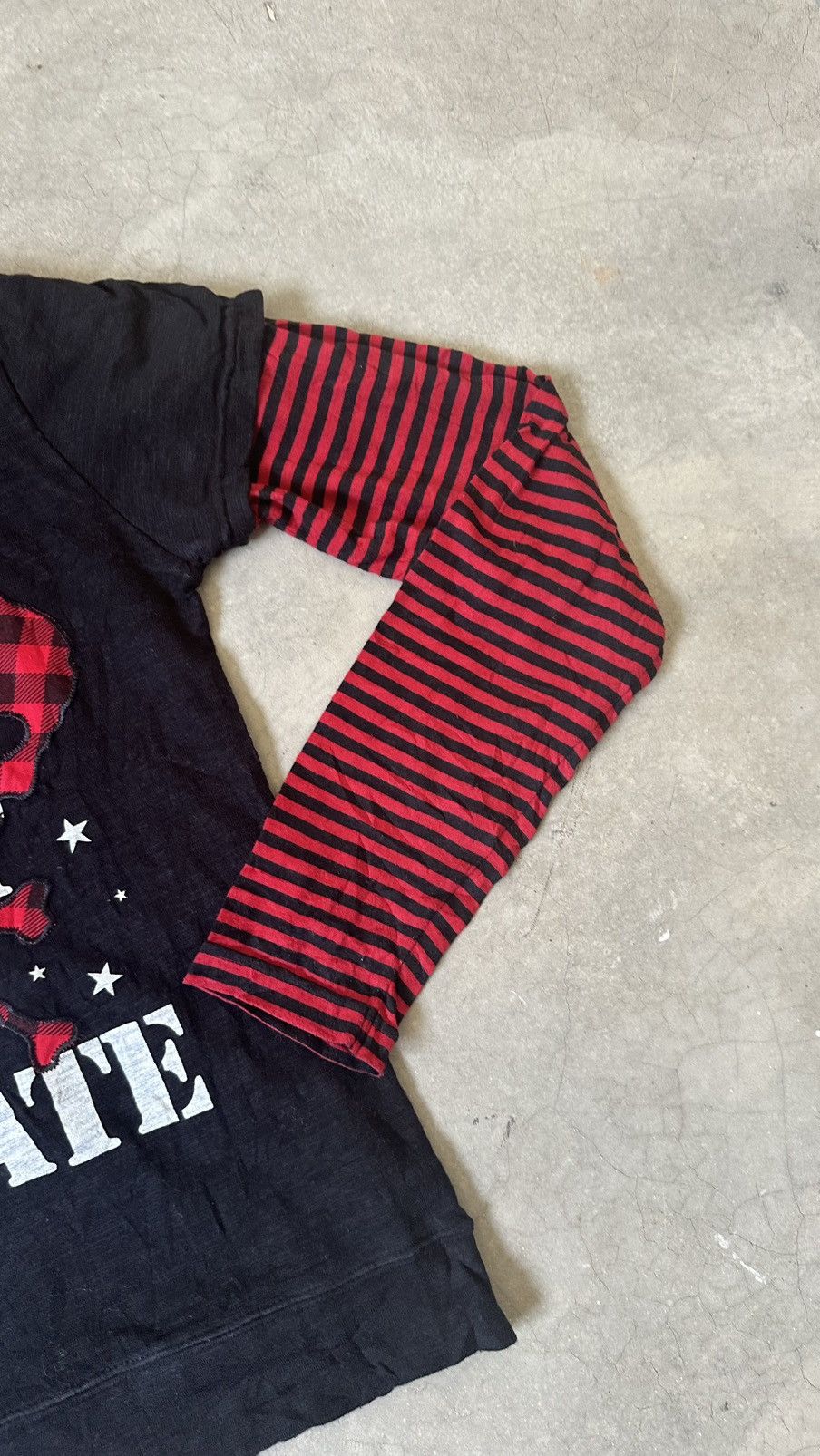 GF Ferre VINTAGE JAPAN AFFLICTION DOUBLE SLEEVE LIGHT HOODIE Size US S / EU 44-46 / 1 - 3 Thumbnail