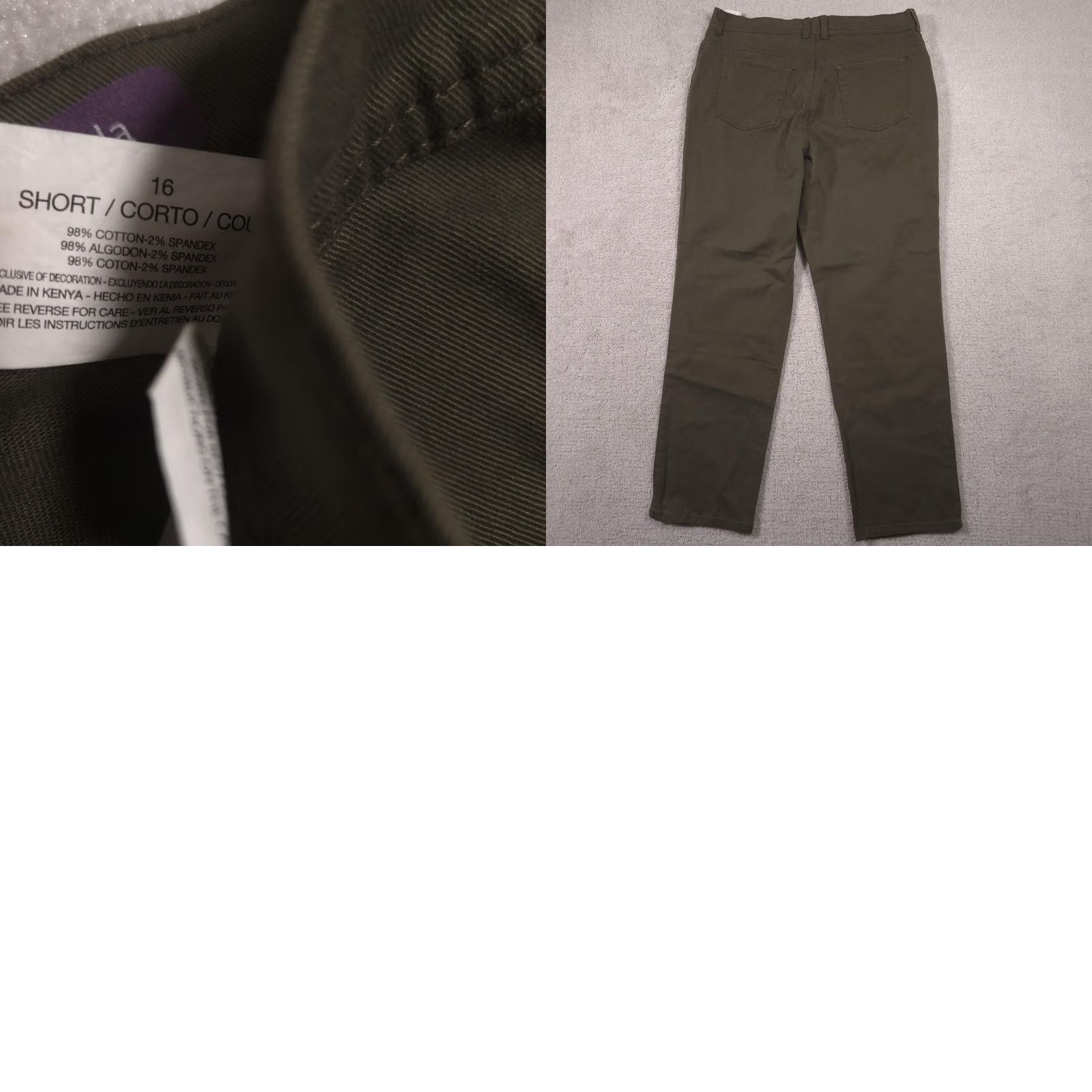 Gloria Vanderbilt Gloria Vanderbilt Jeans Womens 16 Short Green High Rise Tapered Stretch 5-Pocket Denim Vintage No N/A Ladies Clothing Size 38" / US 16 / IT 52 - 9 Thumbnail