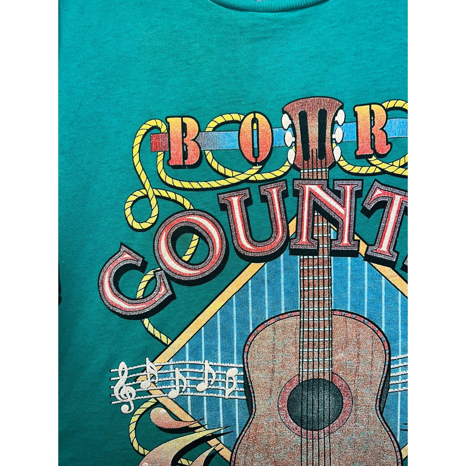 Vintage Vintage Country Music Shirt Born Guitar Arkansas Teal Tee XL Size US XL / EU 56 / 4 - 3 Thumbnail