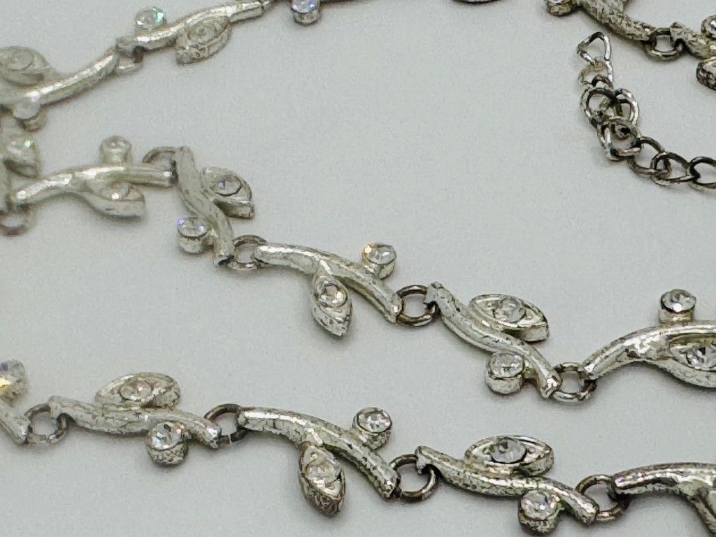 Other Sparkling Vine Rhinestone Necklace 14-16" Size ONE SIZE - 3 Thumbnail