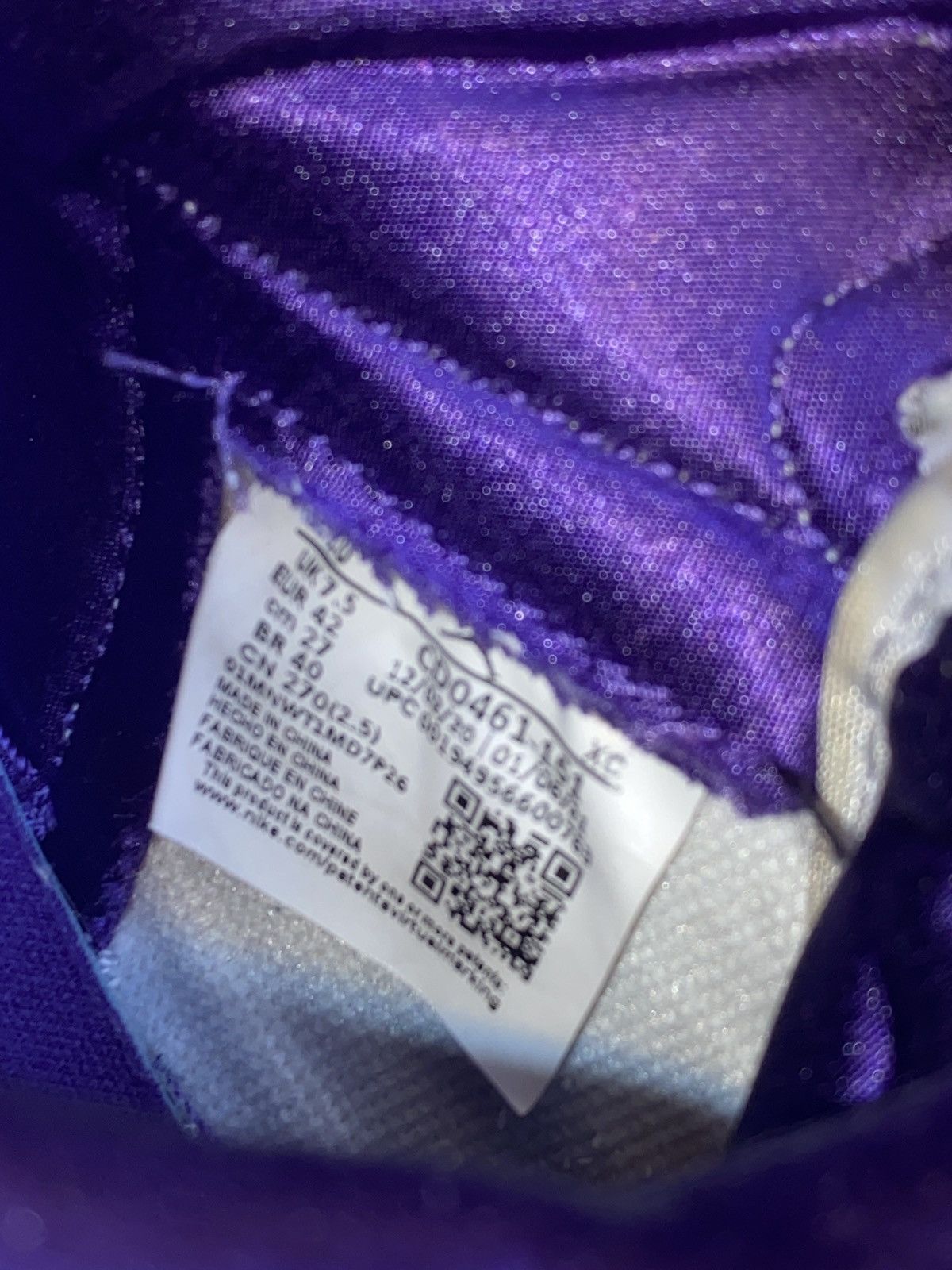 Jordan Brand × Nike Jordan 1 Retro High “Court Purple” Size US 9 / EU 42 - 10 Thumbnail
