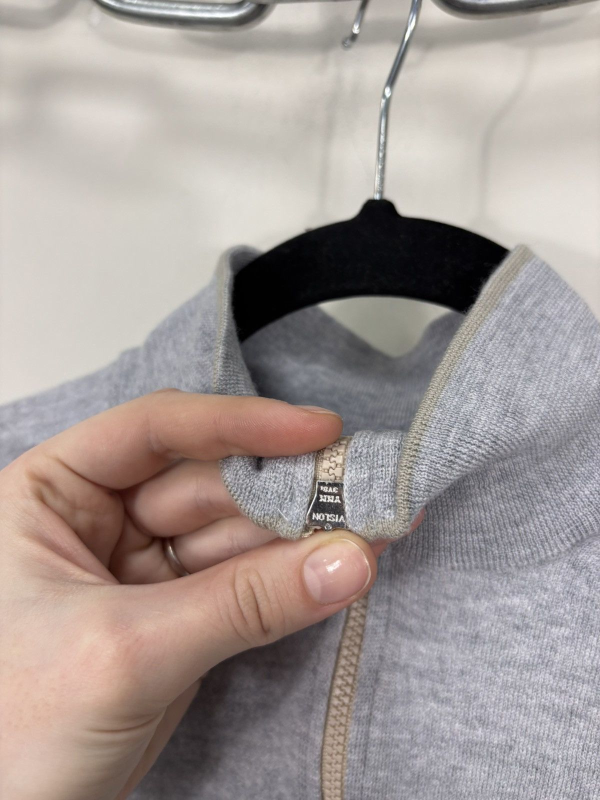 Gran Sasso Gran Sasso Men’s Grey Full Zip Virgin Wool Sweater Jacket Size US S / EU 44-46 / 1 - 6 Thumbnail