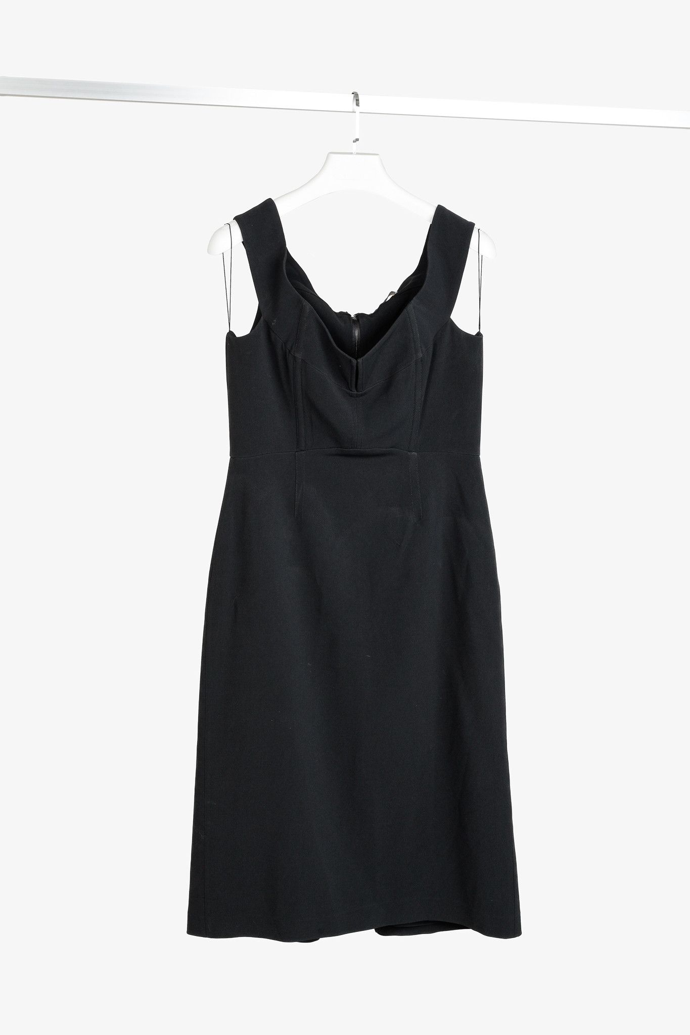 Dion Lee Dion Lee Black Stretch-Cady Off-Shoulder Midi Dress Size L / US 10 / IT 46 - 3 Thumbnail
