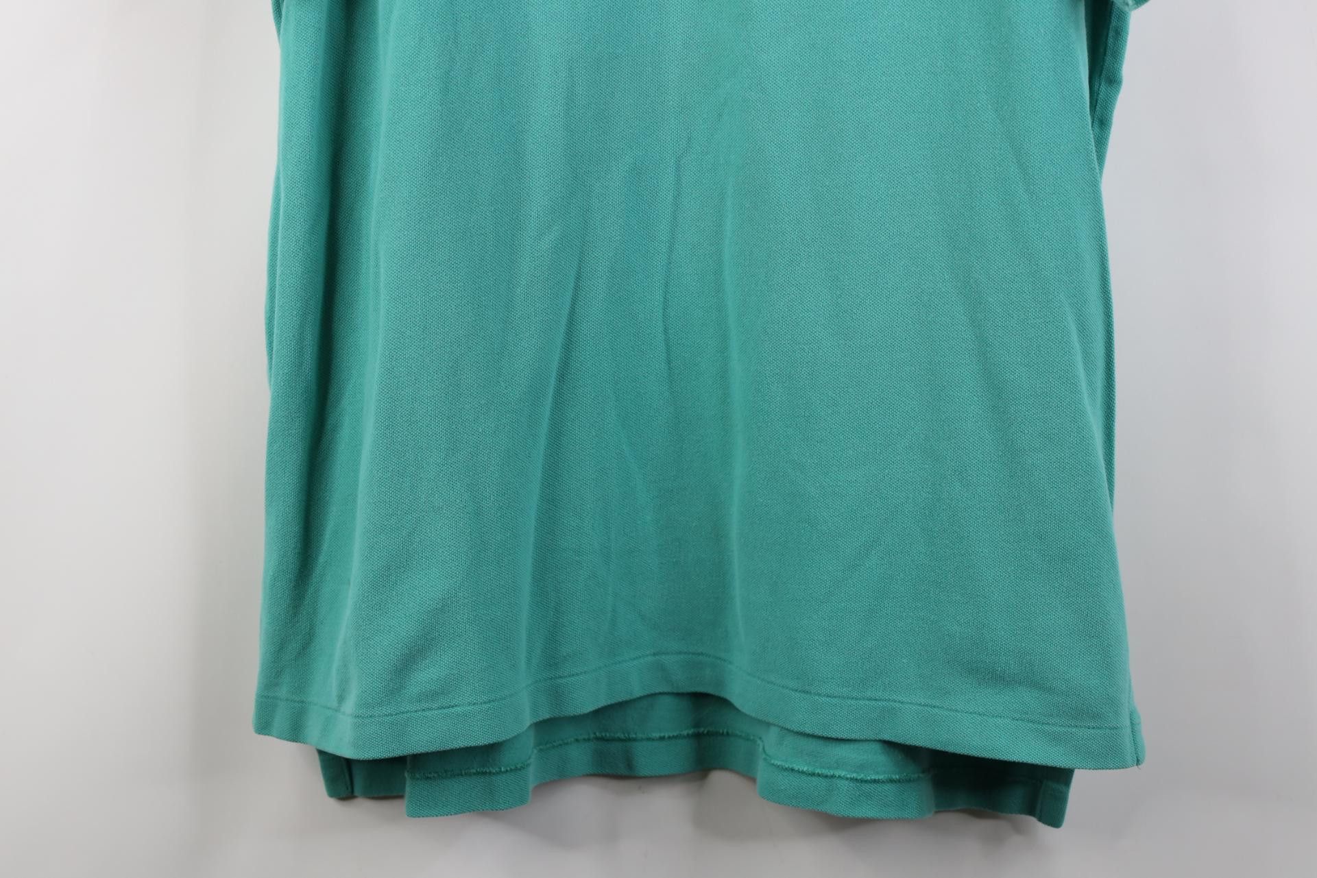 Polo Ralph Lauren Vintage 90s Ralph Lauren Pique Cotton Knit Golf Polo Teal Size US L / EU 52-54 / 3 - 3 Thumbnail