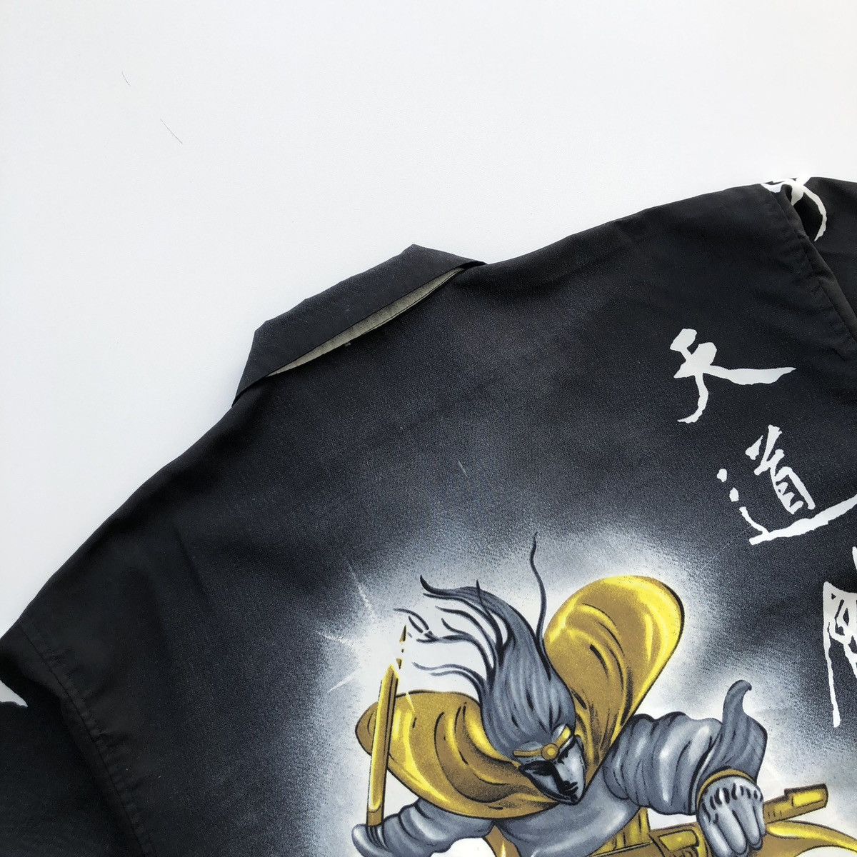 Japanese Brand × Vintage Denon Samurai Ninja Printed Vintage Button Ups Shirt Size US XL / EU 56 / 4 - 4 Thumbnail