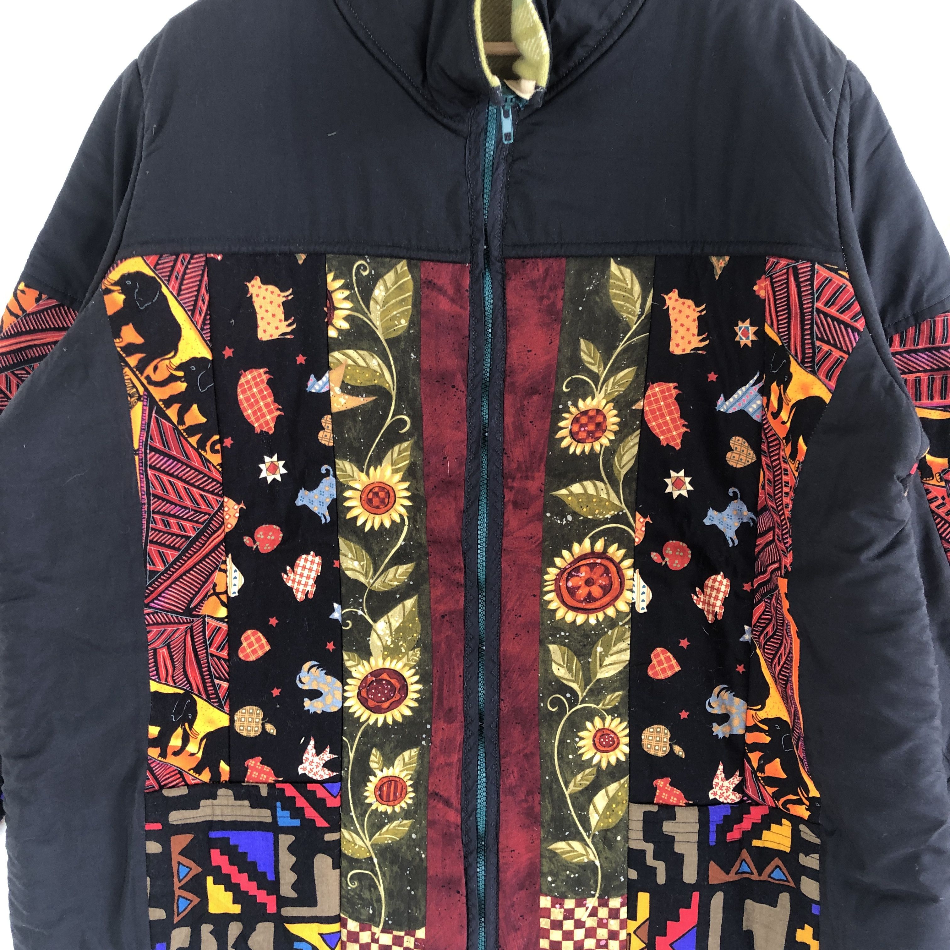 Vintage Vintage 90s Custom Bohemian Hippie Chore Wool Jacket Size US XL / EU 56 / 4 - 6 Thumbnail