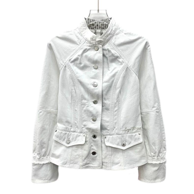 Louis Vuitton Louis Vuitton Cotton single breasted long sleeve jacket wi Size XXS / US 00 / IT 34 - 1 Thumbnail