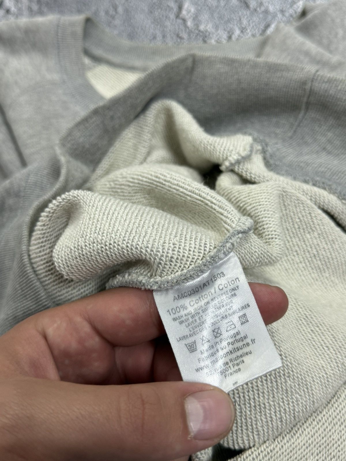 Maison Kitsune Maison Kitsune Parisien Big Logo Crew Neck Sweatshirt Size US L / EU 52-54 / 3 - 13 Thumbnail