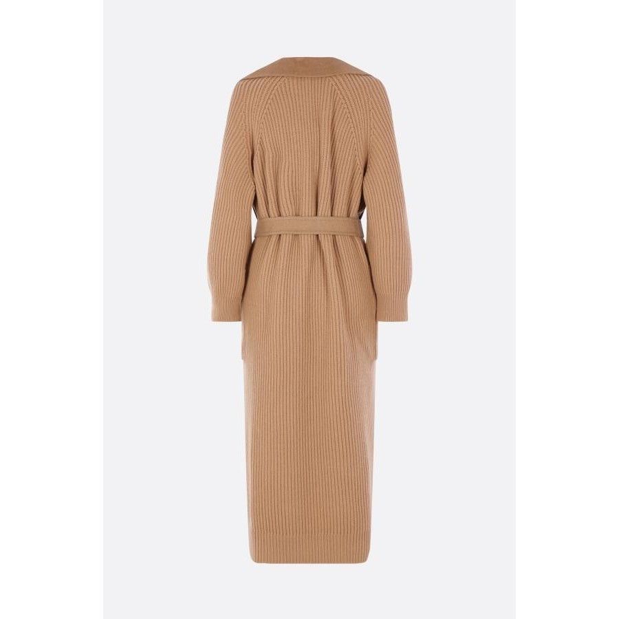 Max Mara MAX MARA Berard Brown Wool Knit Wrap Coat New & Authentic (W Size S / US 4 / IT 40 - 2 Thumbnail