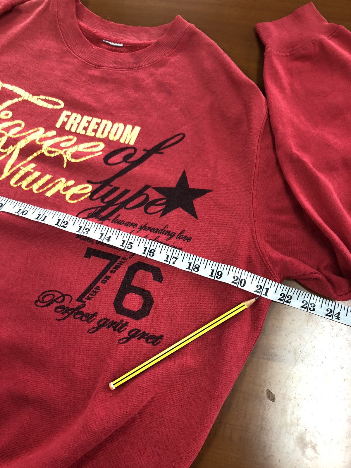 Vintage Unbranded Red USA Sweatshirt Size US M / EU 48-50 / 2 - 16 Thumbnail