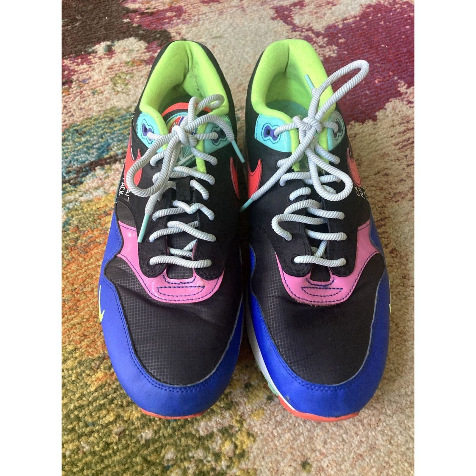 Nike Nike Air Max 1 Parachute Mens Size 11 US Black Hyper Grape CU4713-001 Sneakers Mens 11 US Nike Air Max Parachute Size US 11 / EU 44 - 6 Thumbnail