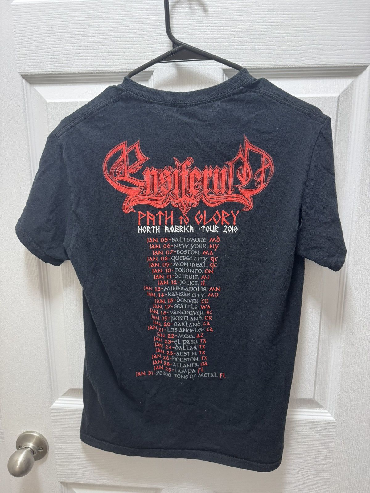 Band Tees × Gildan Ensiferum Path of Glory 2019 NA Tour Viking Metal Band Size US S / EU 44-46 / 1 - 5 Thumbnail