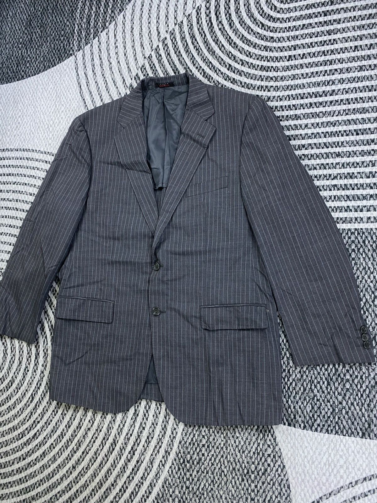Kansai Yamamoto Vintage Sissy By Kansai Yamamoto Striped Suit Blazer Jacket Size US M / EU 48-50 / 2 - 4 Thumbnail
