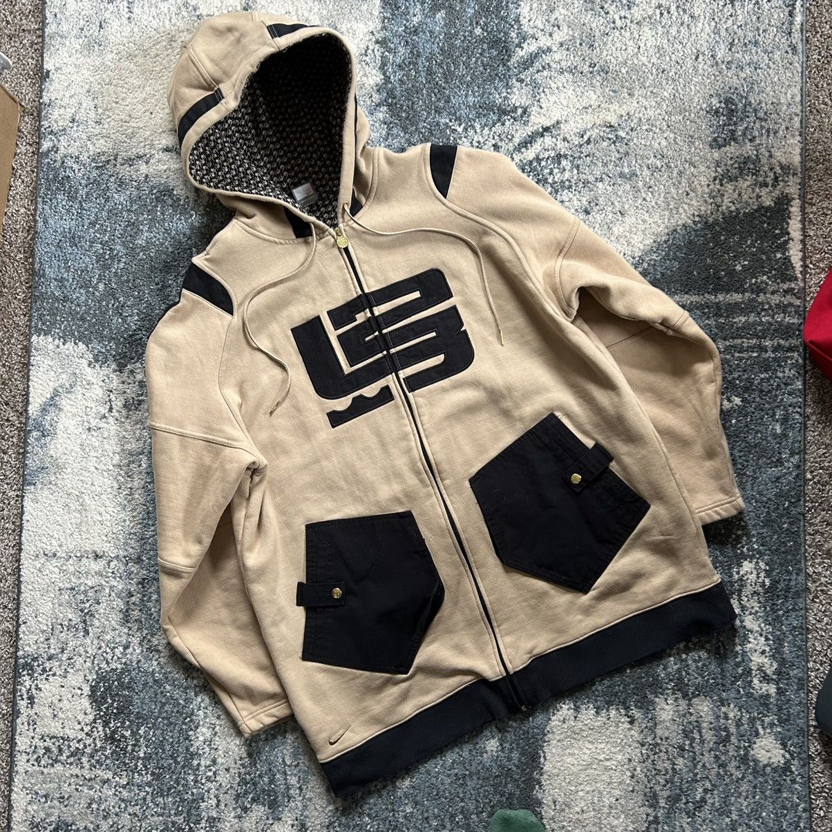 Vintage 2003 NiKE AiR ZOOM GENERATiON LeBron James YKK ZiP UP HOODiE Size US XL / EU 56 / 4 - 12 Thumbnail