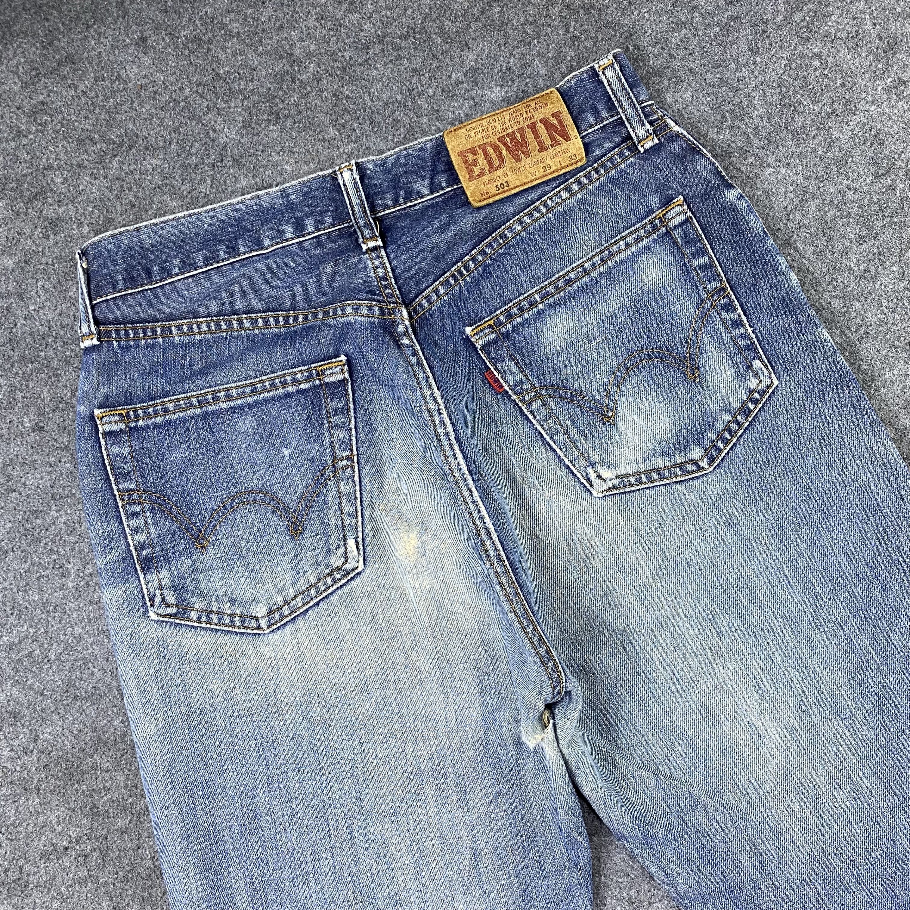 Edwin × If Six Was Nine × Vintage Vintage Edwin 503 Blue Wash Denim-J1177 Size US 30 / EU 46 - 6 Thumbnail