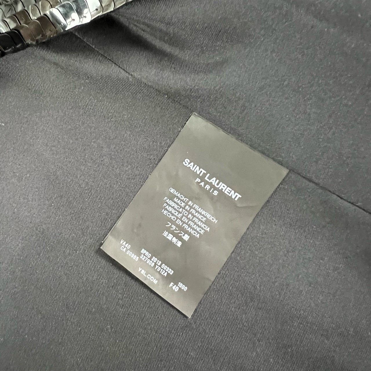 Saint Laurent Paris Saint laurent Beaded Sequin Heavy Duty Cardigan shirt 2501- Size US XXS / EU 40 - 6 Thumbnail