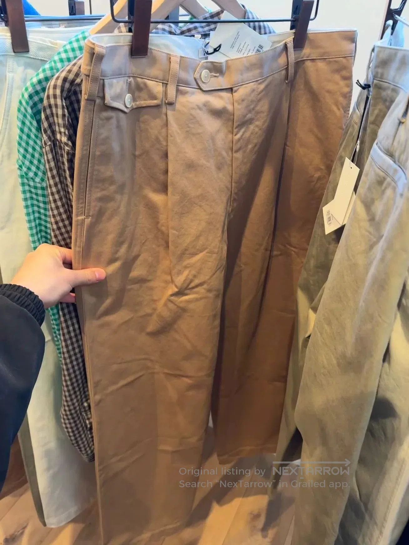 Auralee Versatile Beige Chinos for Every Occasion. Size US 26 / EU 42 - 6 Thumbnail