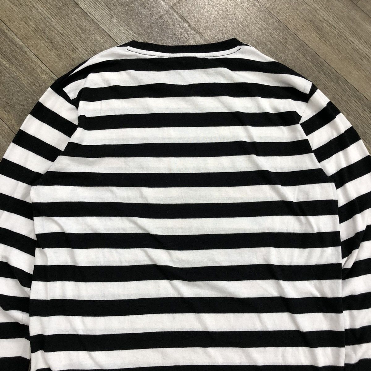 If Six Was Nine × Japanese Brand × Le Grande Bleu (L.G.B.) 2000s Durante London Punk Gothic Goa Striped Long Sleeve Size US L / EU 52-54 / 3 - 15 Thumbnail
