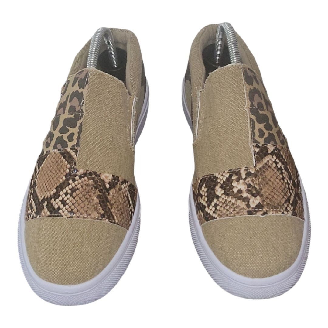 Other Jolimall Snakeskin Sneakers Women Sz 10 Platform Camo Low Sl Size US 10 / IT 40 - 3 Thumbnail