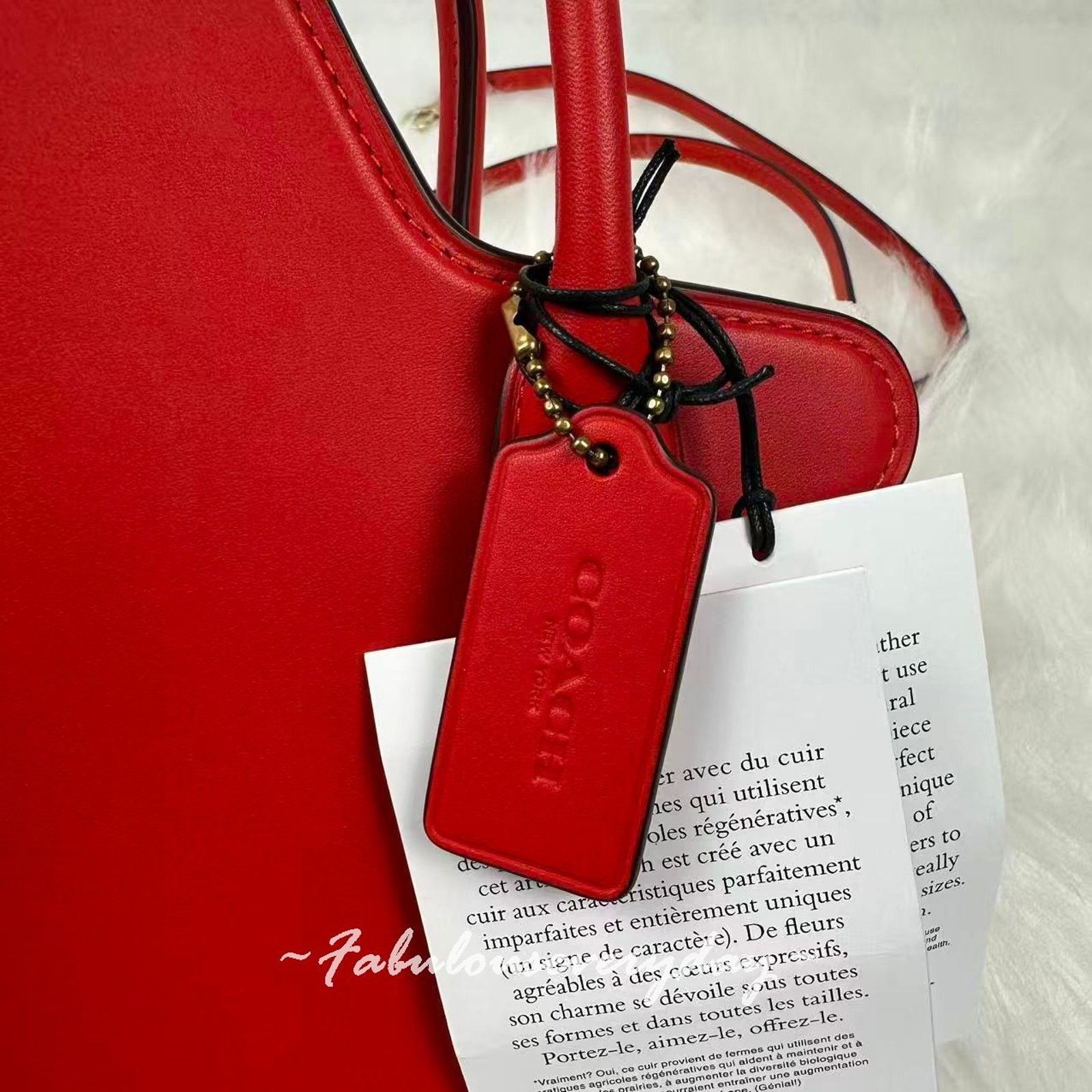 Coach Coach Star Bag Crossbody In Regenerative Leather/Gold/ Red Size ONE SIZE - 5 Thumbnail