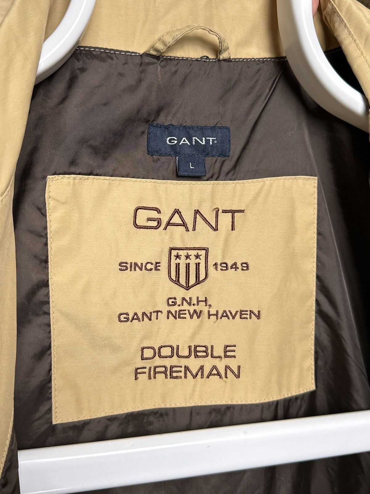 Gant Gant G.N.H. New Haven Double Fireman Trench Coat Jacket Size US L / EU 52-54 / 3 - 7 Thumbnail