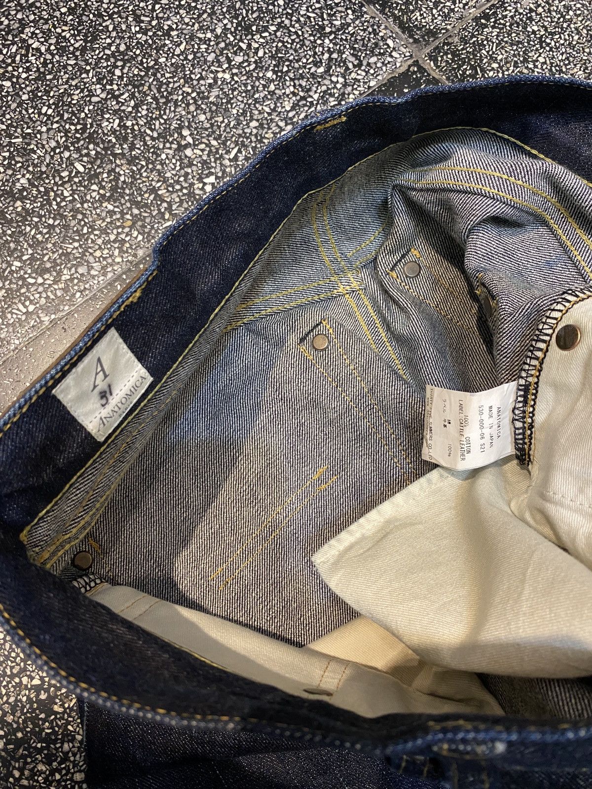 ANATOMICA × Japanese Brand Anatomica, High Waisted 618 Original Seamless Denim Indigo Size US 31 - 10 Thumbnail