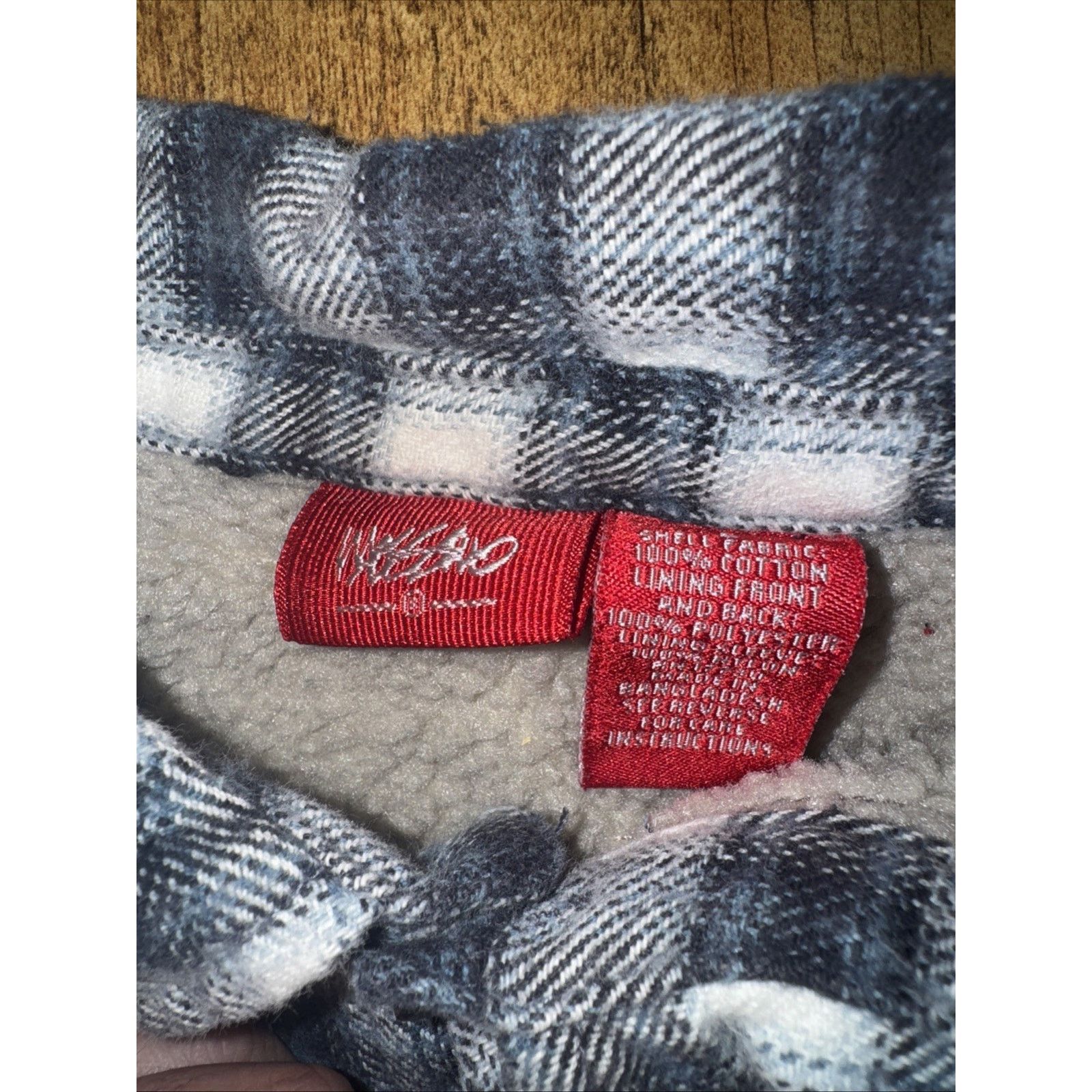 Mossimo × Vintage Mossimo Fleece Lined Flannel Shirt Plaid Gray Blue L Youth Size US S / EU 44-46 / 1 - 4 Thumbnail