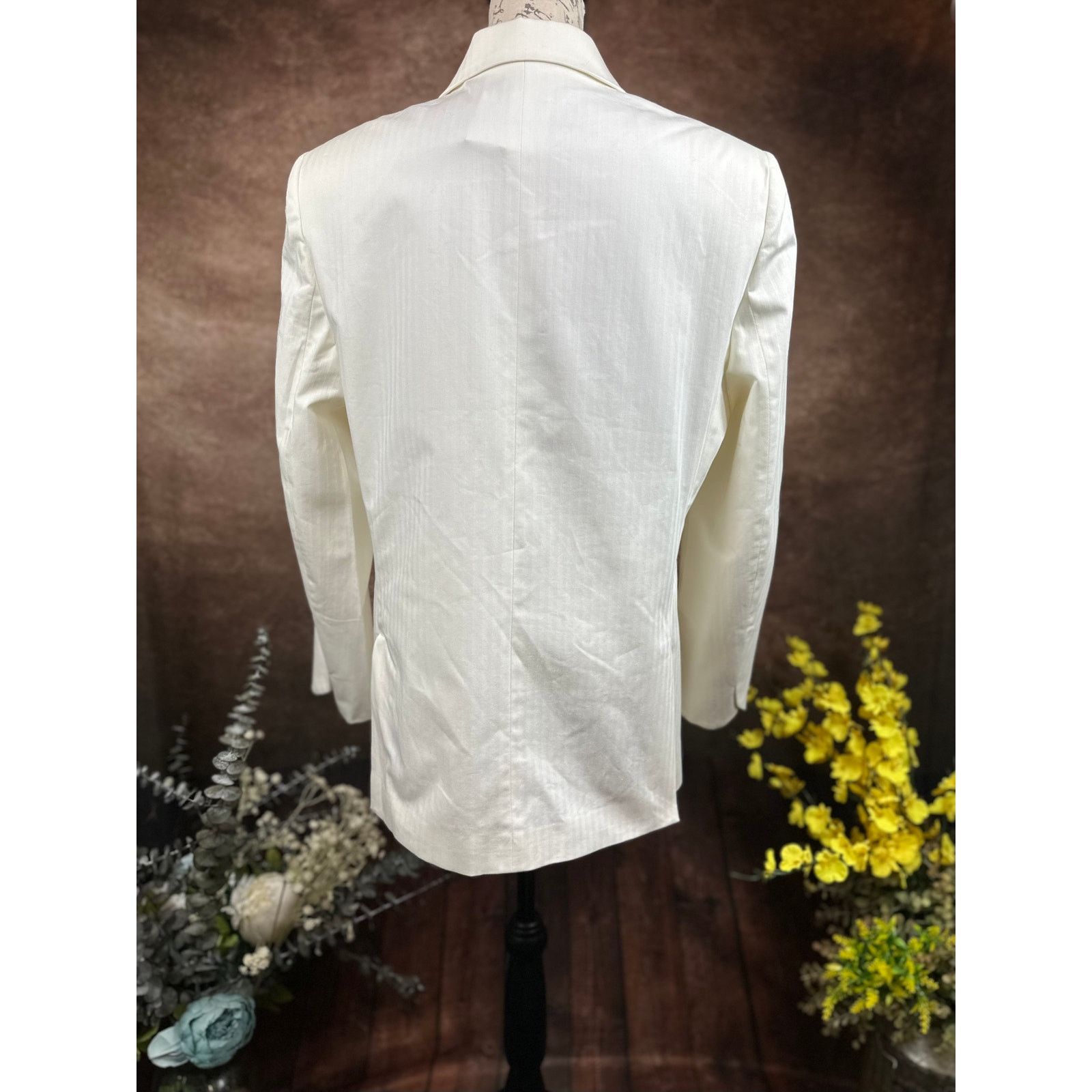 Zadig & Voltaire Zadig & Voltaire Vina Coton Blazer - Cream- size 40 (4) Size S / US 4 / IT 40 - 13 Thumbnail