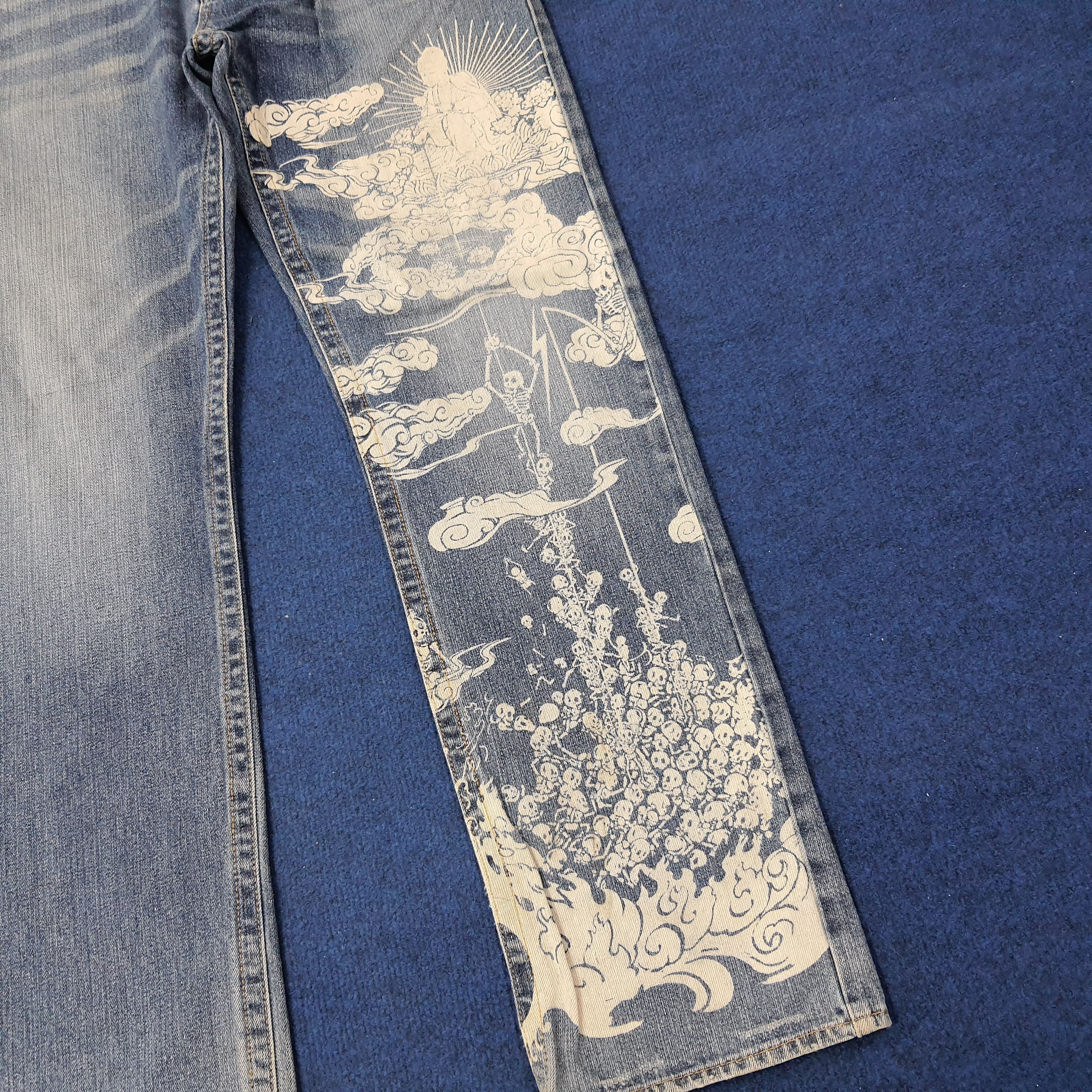 Japanese Brand Vintage Japan Art Design Japanese Brand Jeans C252N24 Size US 36 / EU 52 - 2 Thumbnail