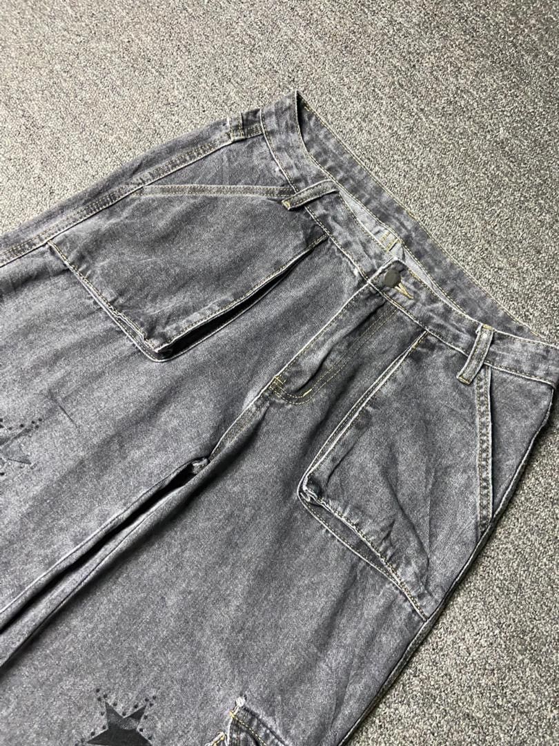 Japanese Brand Romme Brand Distressed Cargo Jeans (172) Size US 30 / EU 46 - 12 Thumbnail