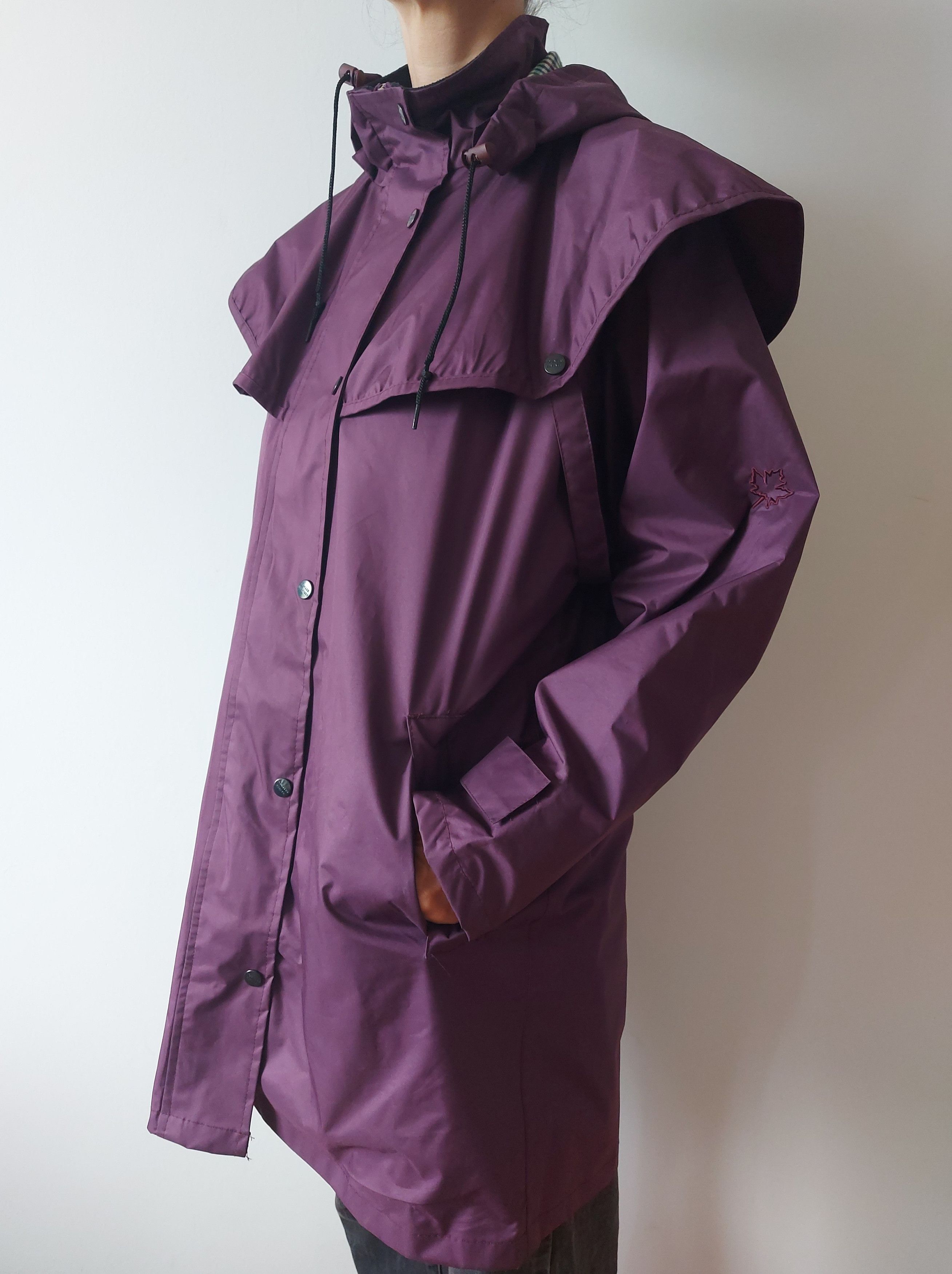 Other Country Estate Windsor Purple Women's Raincoat Size L / US 10 / IT 46 - 2 Thumbnail