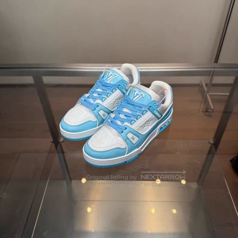 Louis Vuitton Louis Vuitton Trainer New Sky Blue shoes Size US 5 / EU 37 - 1 Thumbnail