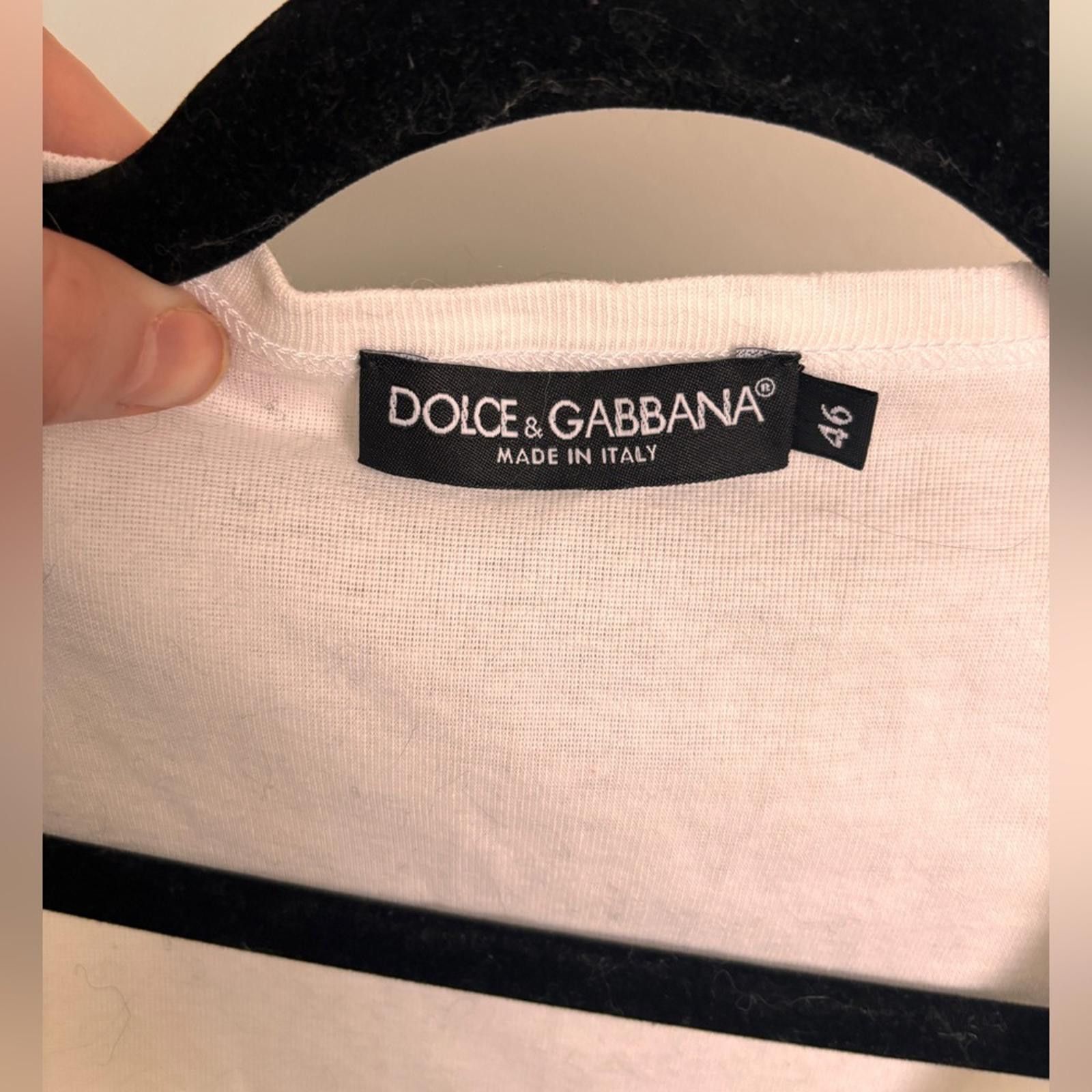 Dolce & Gabbana Dolce & Gabbana Ruffled White Sleeveless Tank Size L / US 10 / IT 46 - 3 Thumbnail