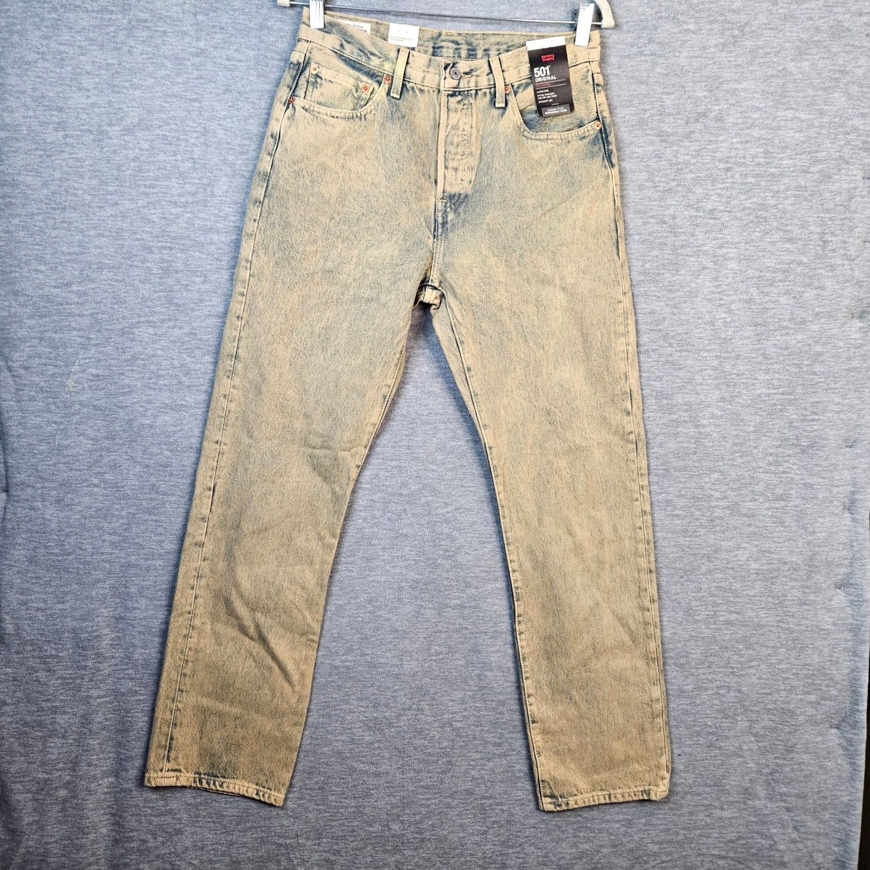 Levi's Levi's 501 Original Fit Jeans Straight Blue Regular 28 Women's Mid Rise Denim Cotton Spandex Vintage No N/A Size 28" / US 6 / IT 42 - 2 Thumbnail