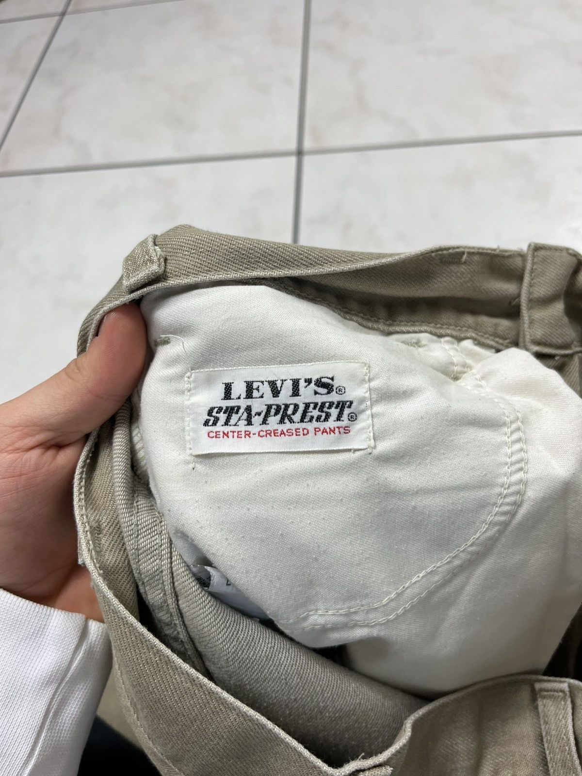 Levi's × Levi's Vintage Clothing × Vintage Vintage 90s Levi’s sta-prest center creased pants casual Size US 32 / EU 48 - 23 Thumbnail