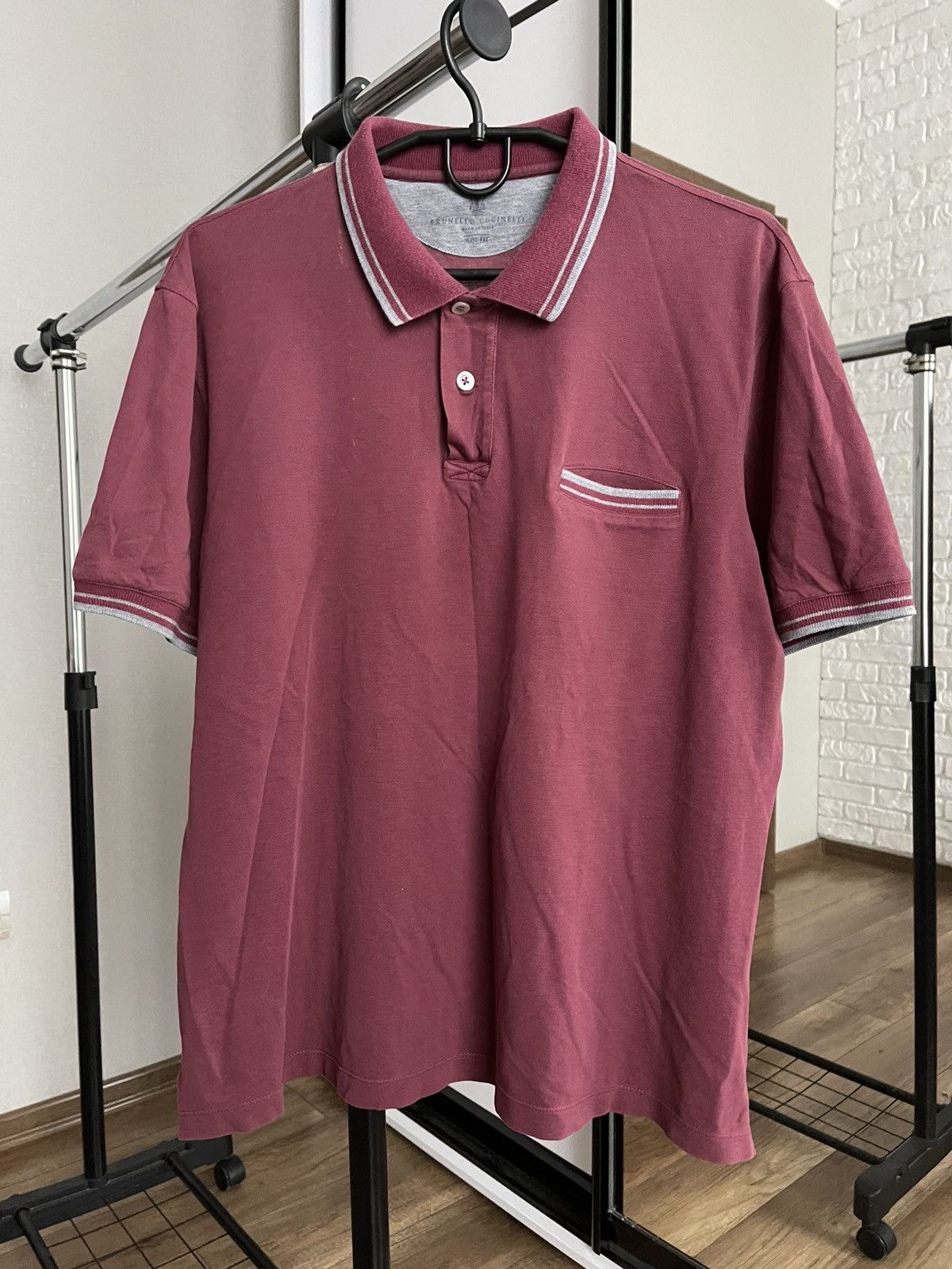 Brunello Cucinelli Brunello Cucinelli Polo T-Shirt Tee Italy Size US XL / EU 56 / 4 - 1 Thumbnail