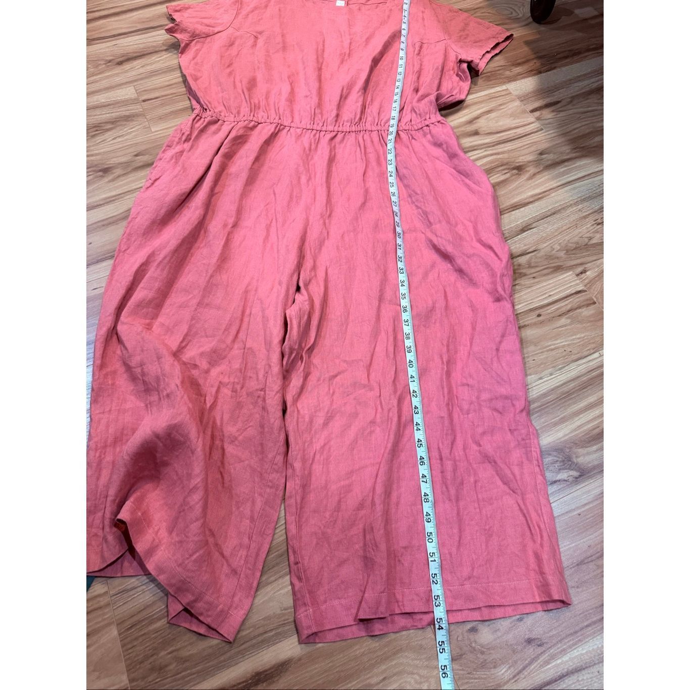 Perfect Moment NotPerfectLinen pink linen jumpsuit snaps size L Size US 34 / EU 50 - 8 Thumbnail