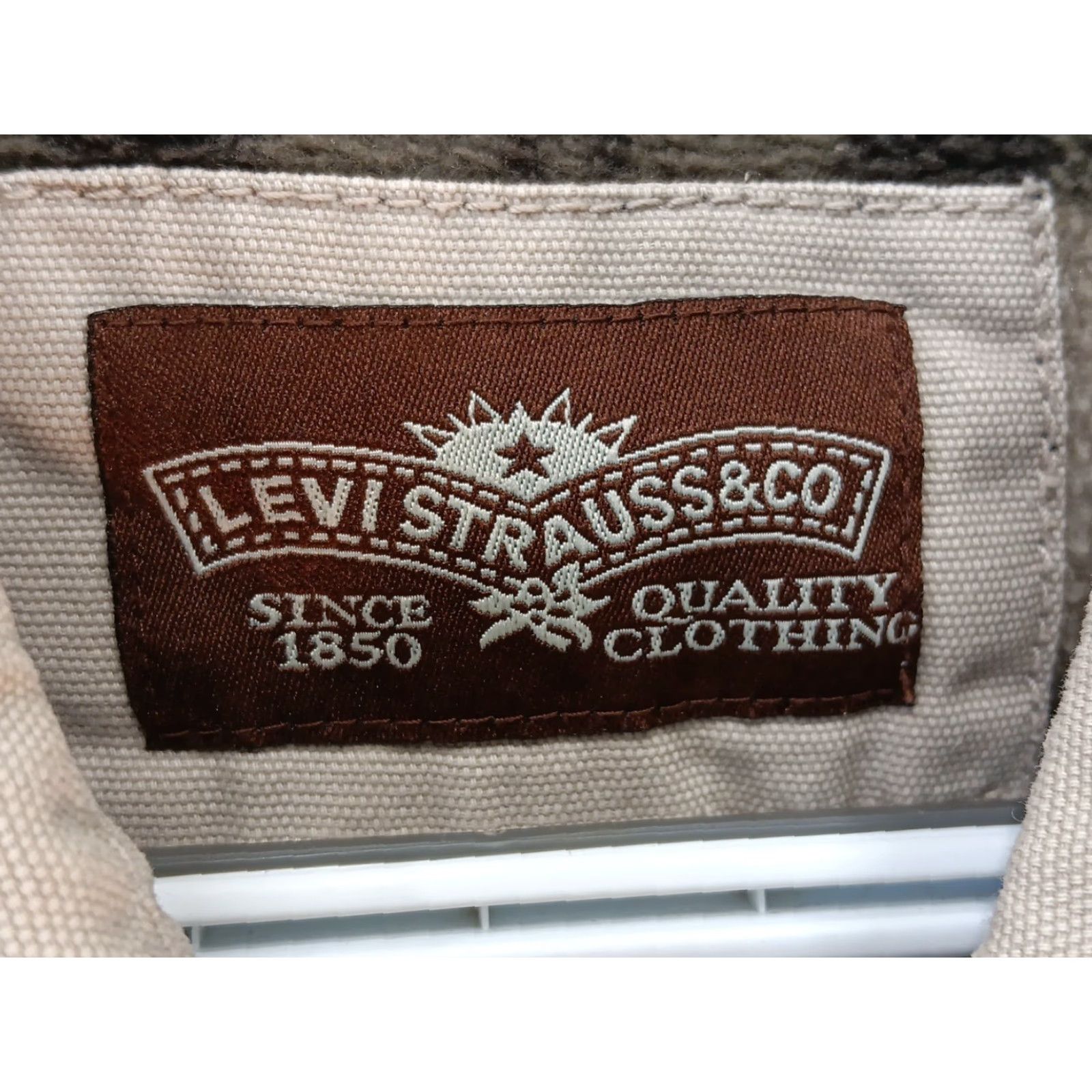 Vintage VINTAGE LEVIS Jacket Coat Men L Beige Bomber Lined Shacket Blanket Coat Size US L / EU 52-54 / 3 - 2 Thumbnail
