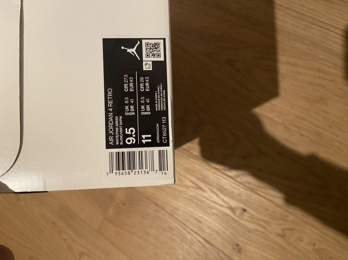 Jordan Brand Jordan 4 Metallic Green 9.5 Size US 9.5 / EU 42-43 - 10 Thumbnail