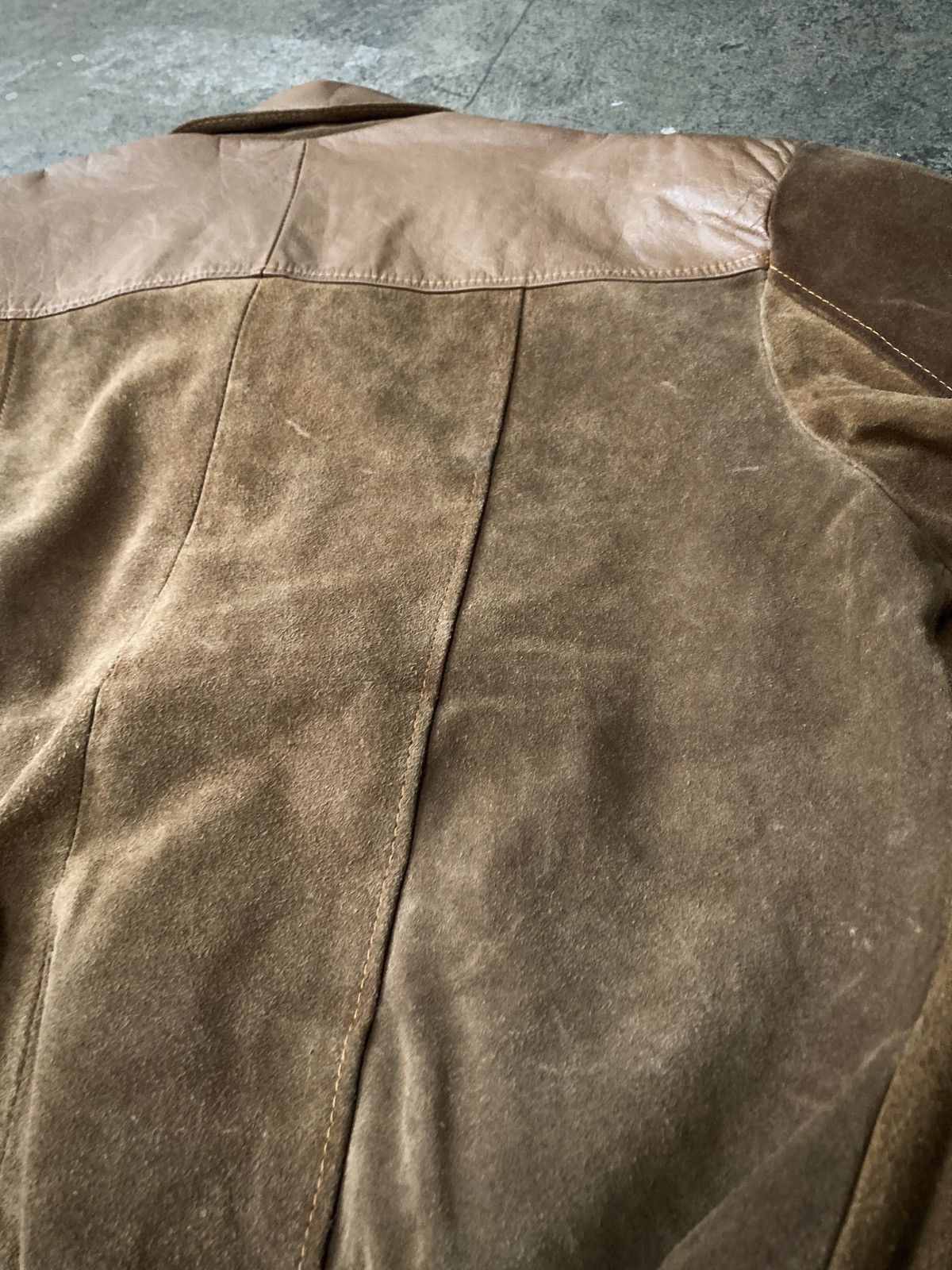 Cowboy Equipment × Vintage Vintage 90s Western 2-Tone Leather Jacket Size US L / EU 52-54 / 3 - 9 Thumbnail