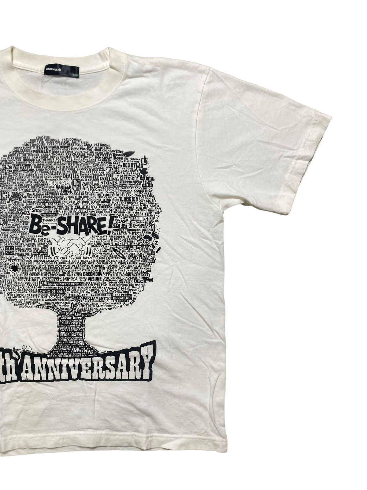 Band Tees VINTAGE THANKS BE SHARE BAND NAME 5TH ANNIVERSARY TEE Size US M / EU 48-50 / 2 - 2 Thumbnail