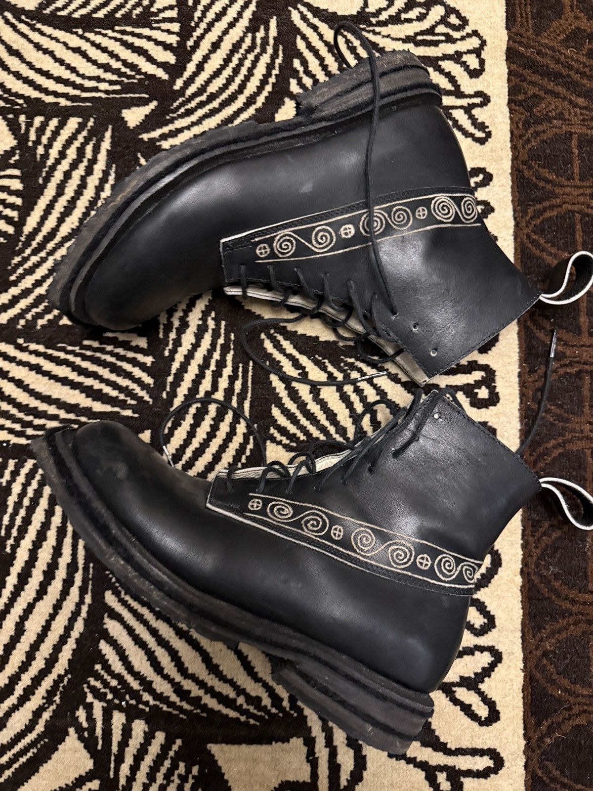 John Alexander Skelton JAS x Matthias Winkler Engraved boots Size US 9 / EU 42 - 1 Thumbnail