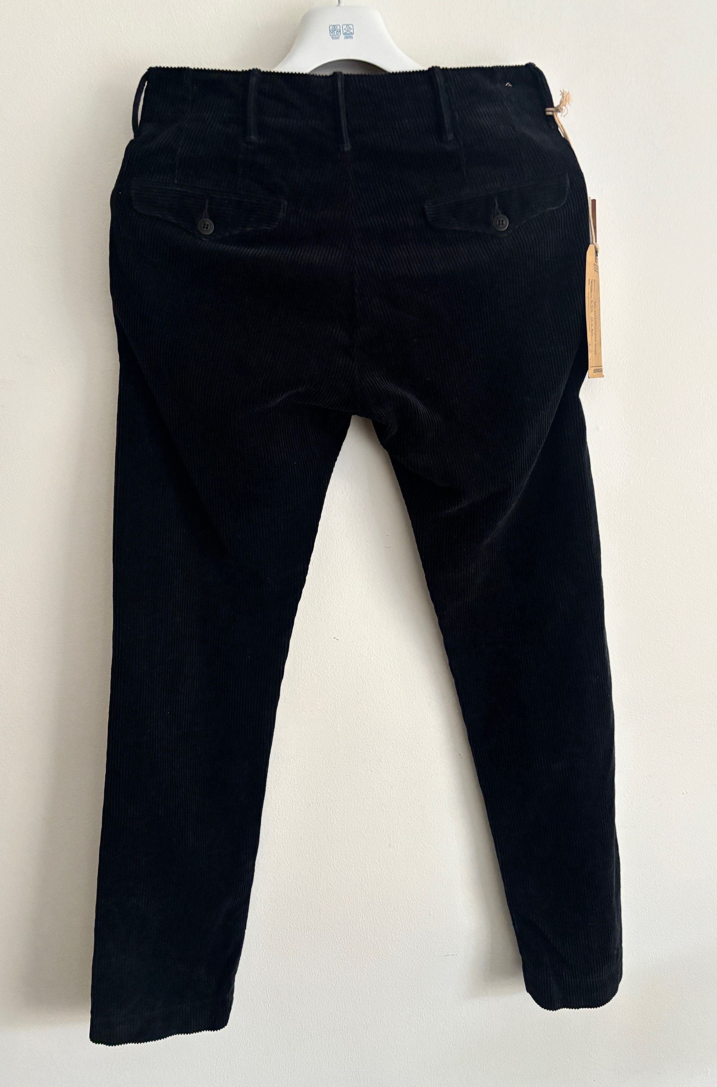 RRL Ralph Lauren $395 BNWT Officer's Black Corduroy Straight Fit Chino Pant Size US 29 - 7 Thumbnail