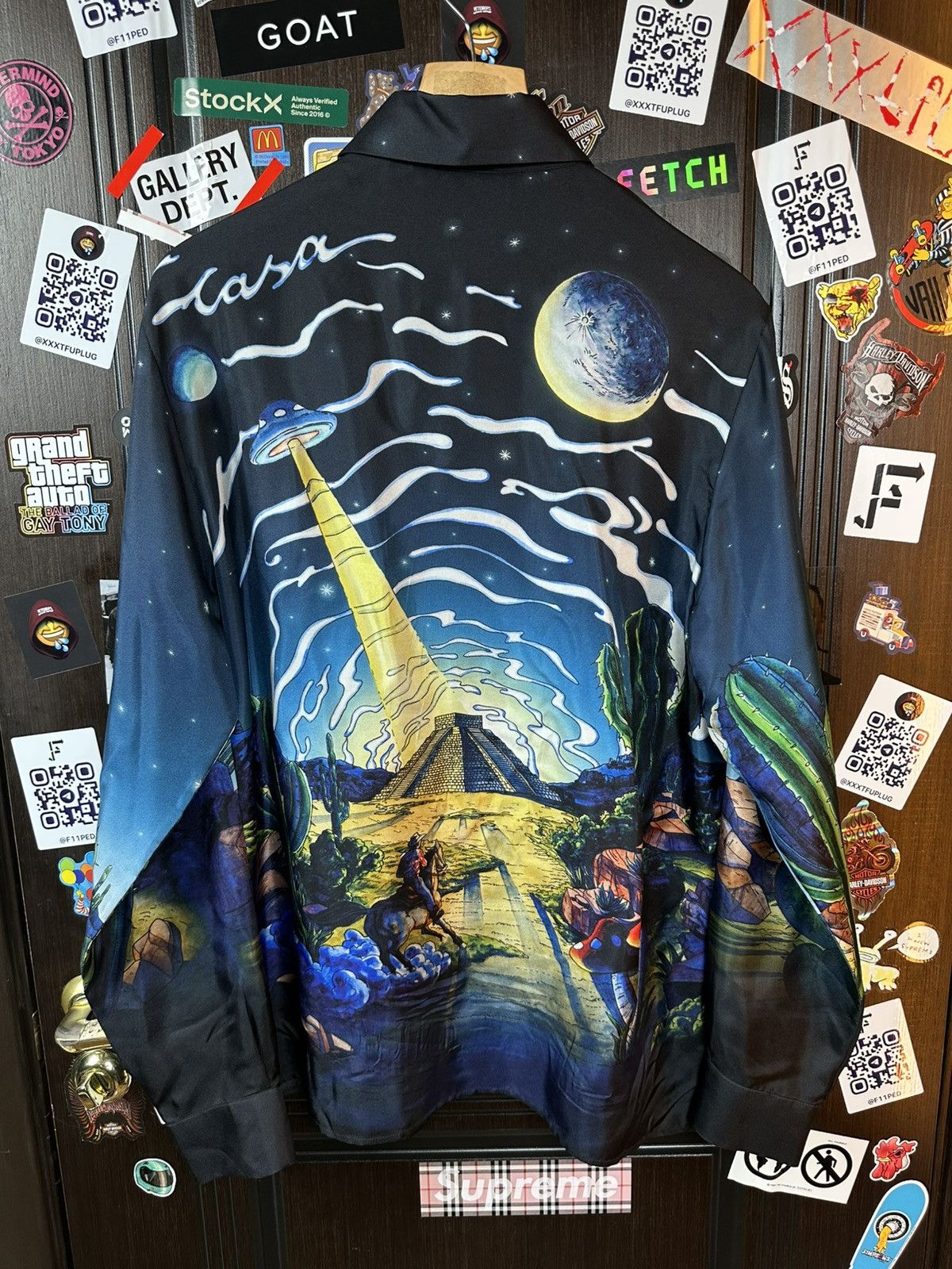 Casablanca Casablanca UFO Cowboy De L’Espace Silk Shirt Size US M / EU 48-50 / 2 - 4 Thumbnail