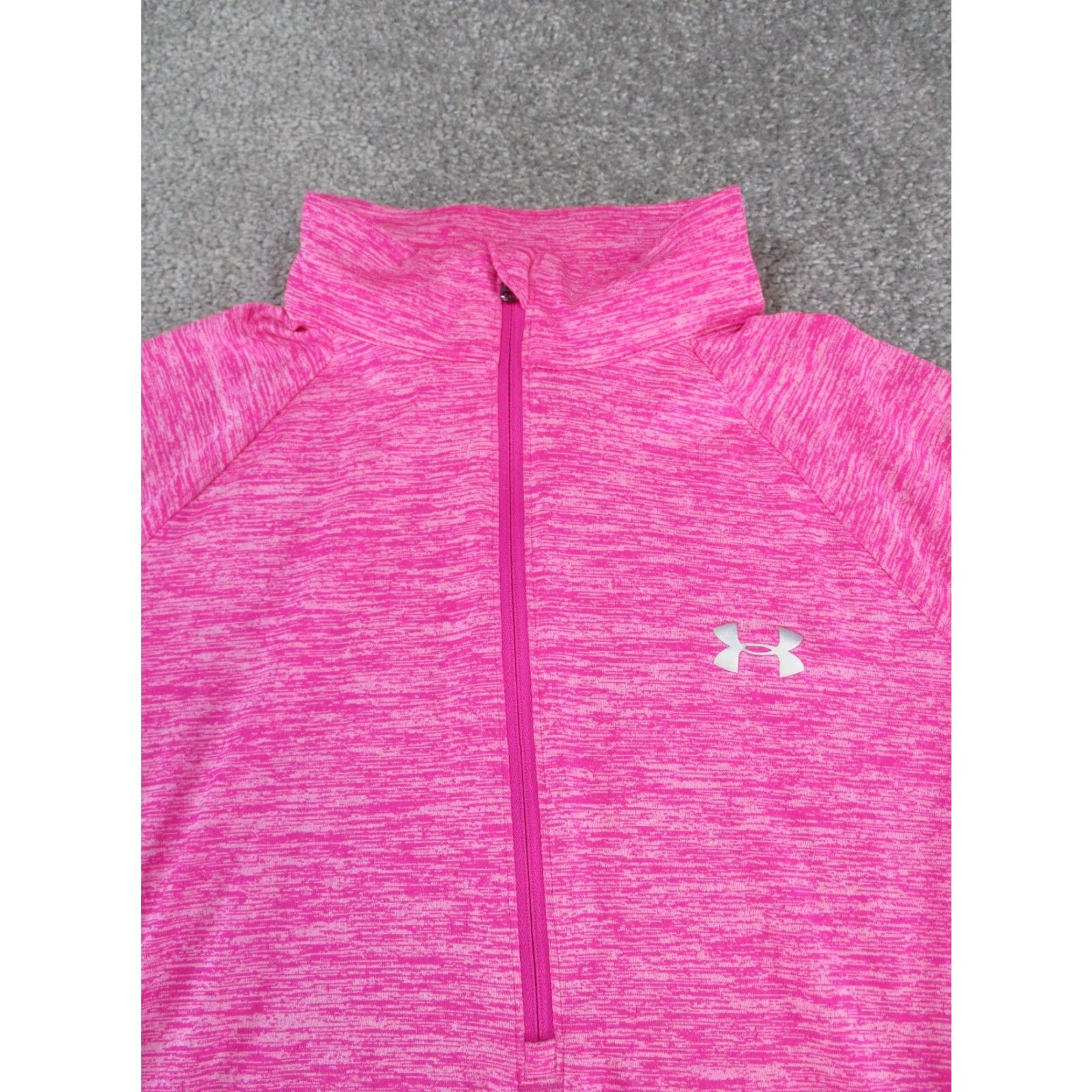 Under Armour Under Armour Jacket Adult Small Pink Full Zip Running Track Gym & Training Womens Size S / US 4 / IT 40 - 2 Thumbnail