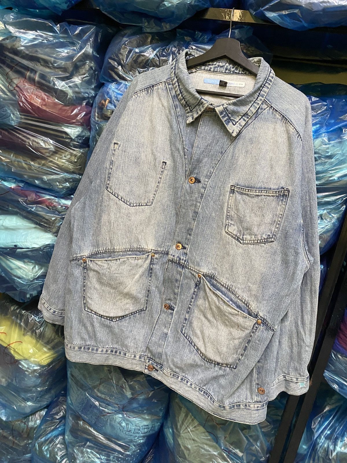 Other VINTAGE AZZURE JEAN CHORE JACKET Size US XXL / EU 58 / 5 - 8 Thumbnail
