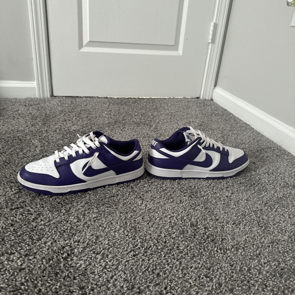 Nike Nike Dunk Low Court Purple Size US 12.5 / EU 45-46 - 3 Thumbnail